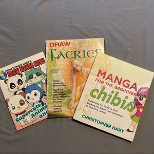 3 Drawing Books - Manga Chibi Anime Fairies